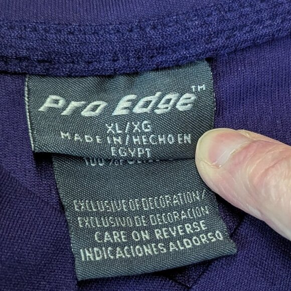 Two LSU Tigers Purple Size XL Shirts, one tee, one sleeveless jersey - Picture 8 of 12